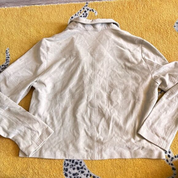 MUNTHE 100% Suede Leather Lace-up Shirt Size 36 - Picture 9 of 10